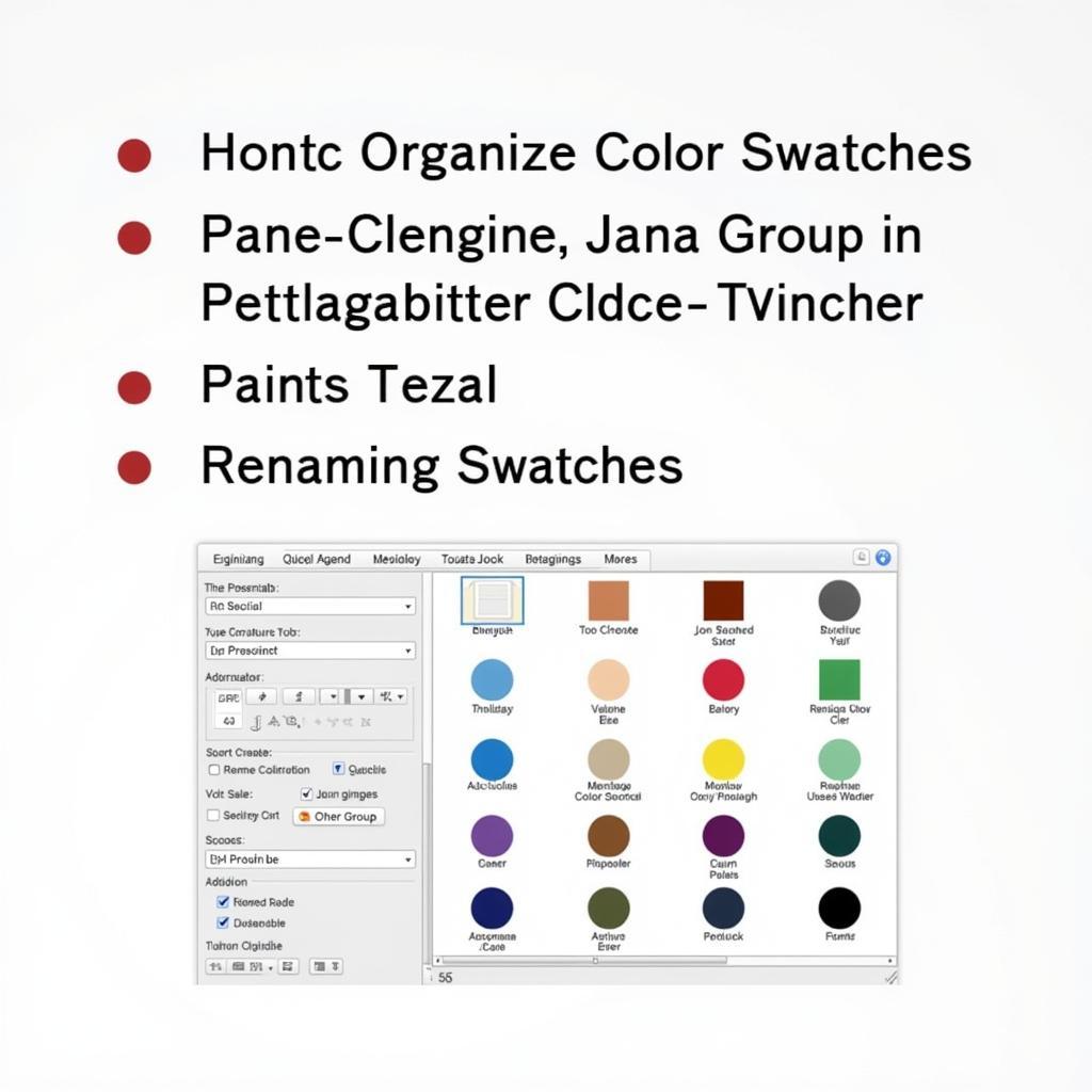 Organizing Color Swatches in PSE