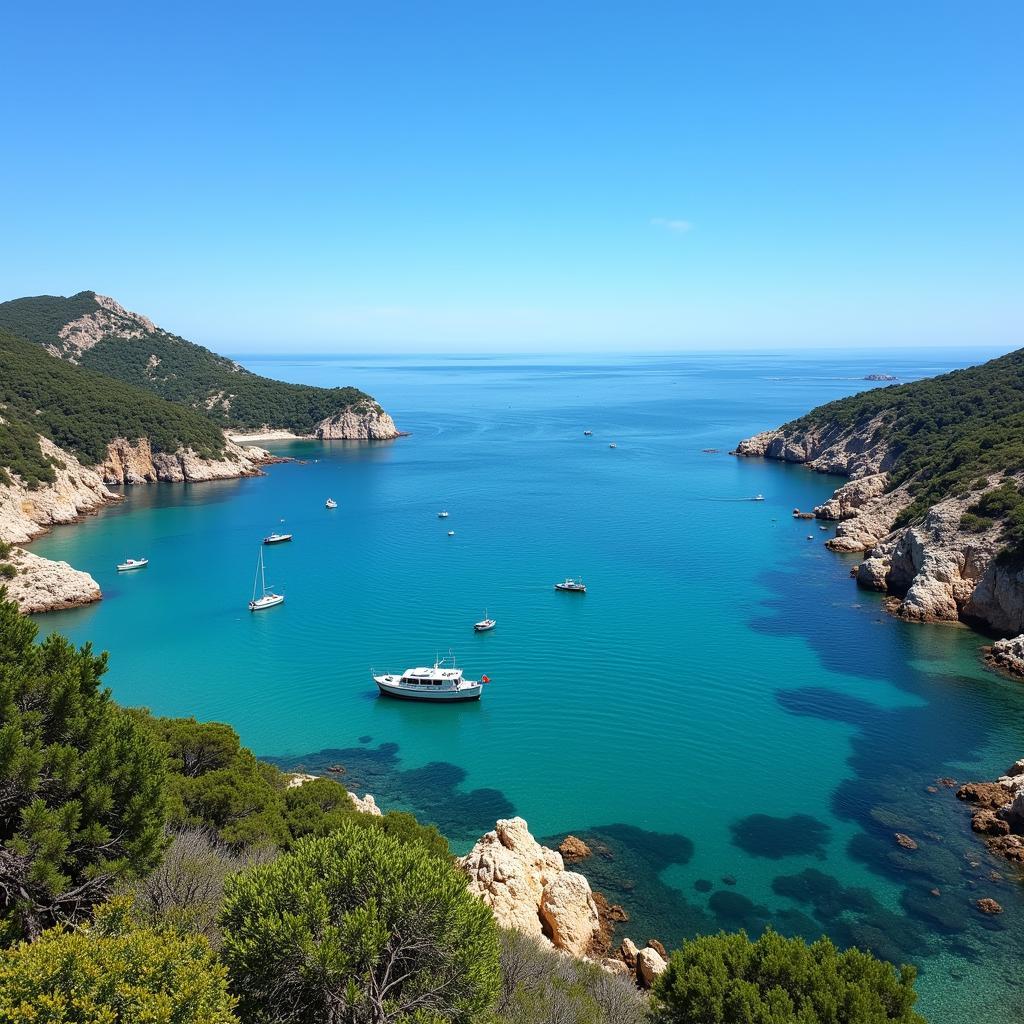 Panoramic view of Port de sa Pedra de s'Ase