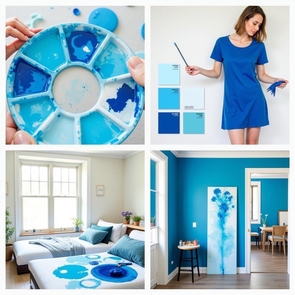 Practical Applications of Blue Color Mixing