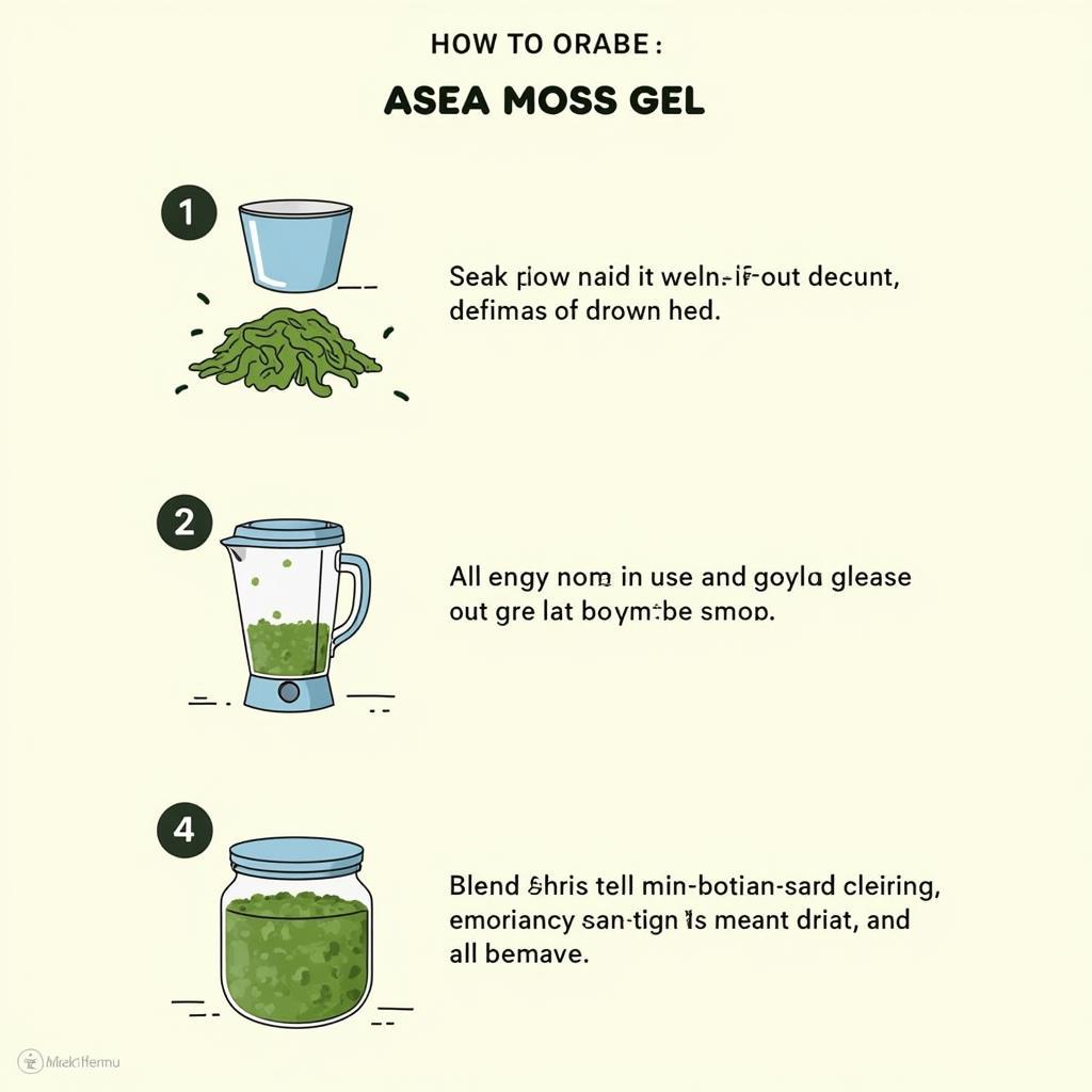 Preparing Asea Moss Gel