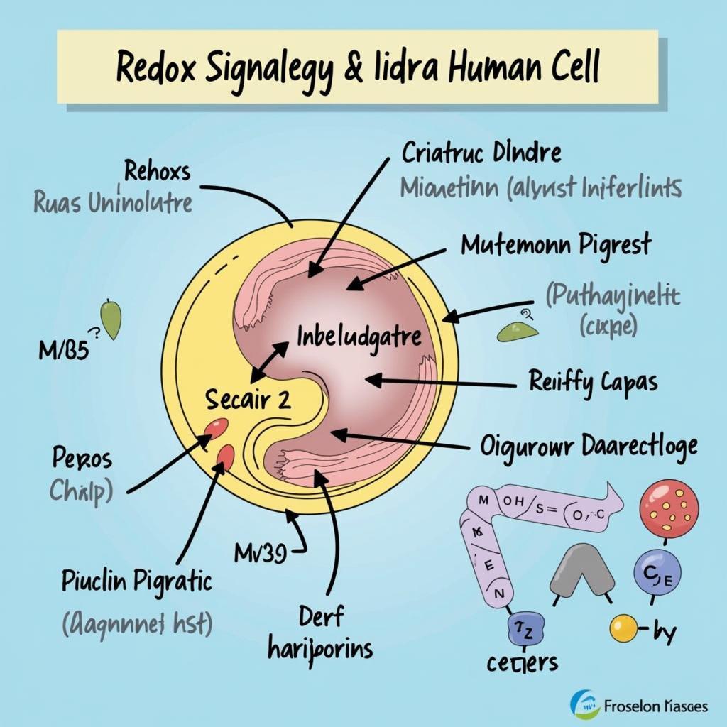 The process of redox signaling within a cell