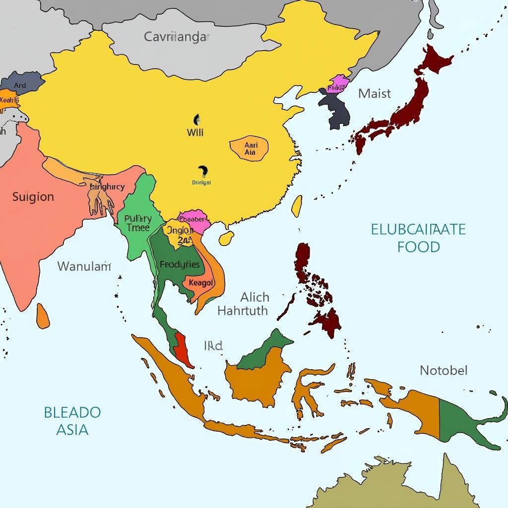 Regional ASEAN Cuisine Map