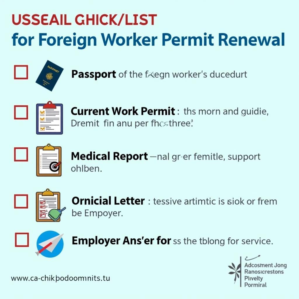 Required Documents for Foreign Worker Permit Renewal