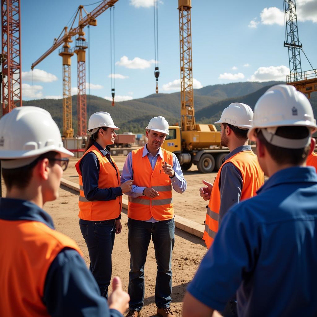 Safety Engineer Providing Workplace Safety Training