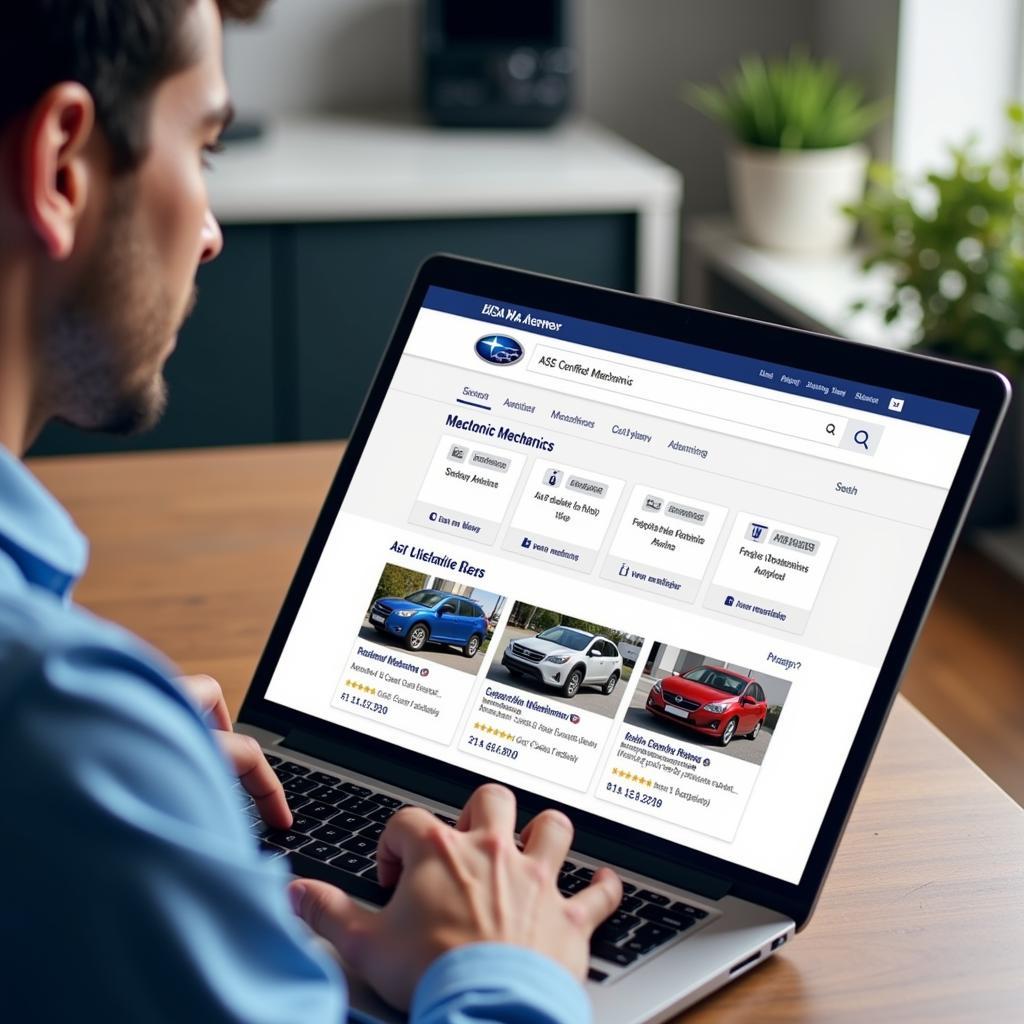 Using Online Resources to Find ASE Certified Subaru Mechanics