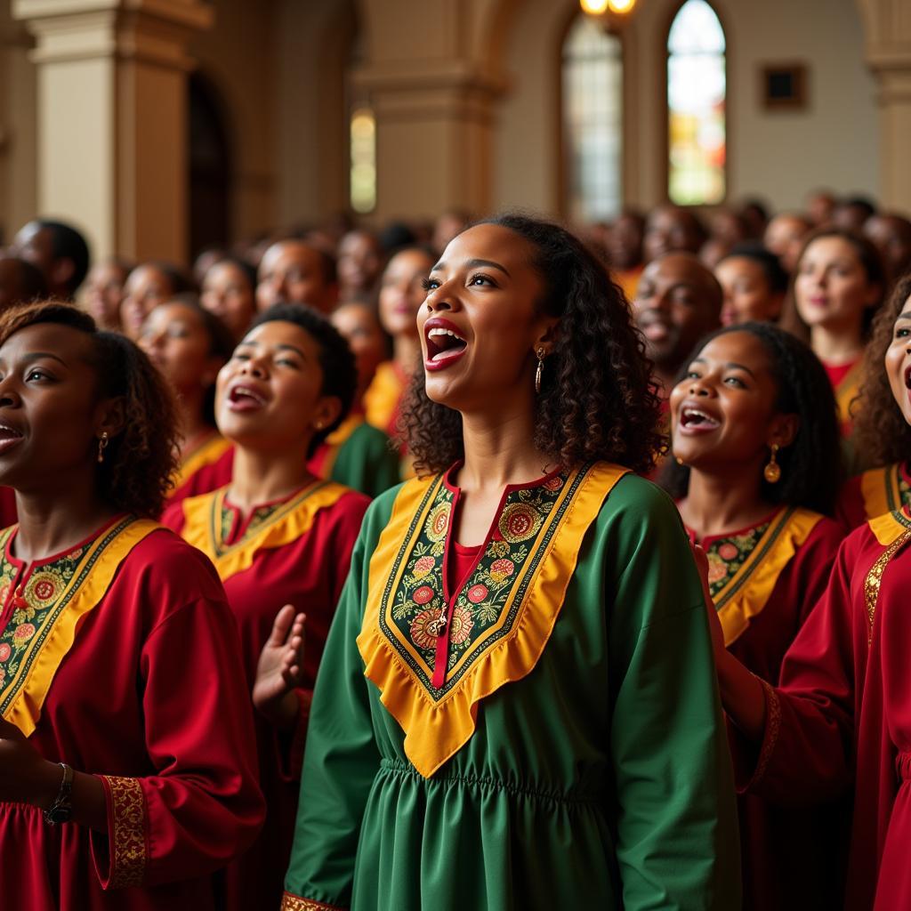 South African Gospel Choir Performing