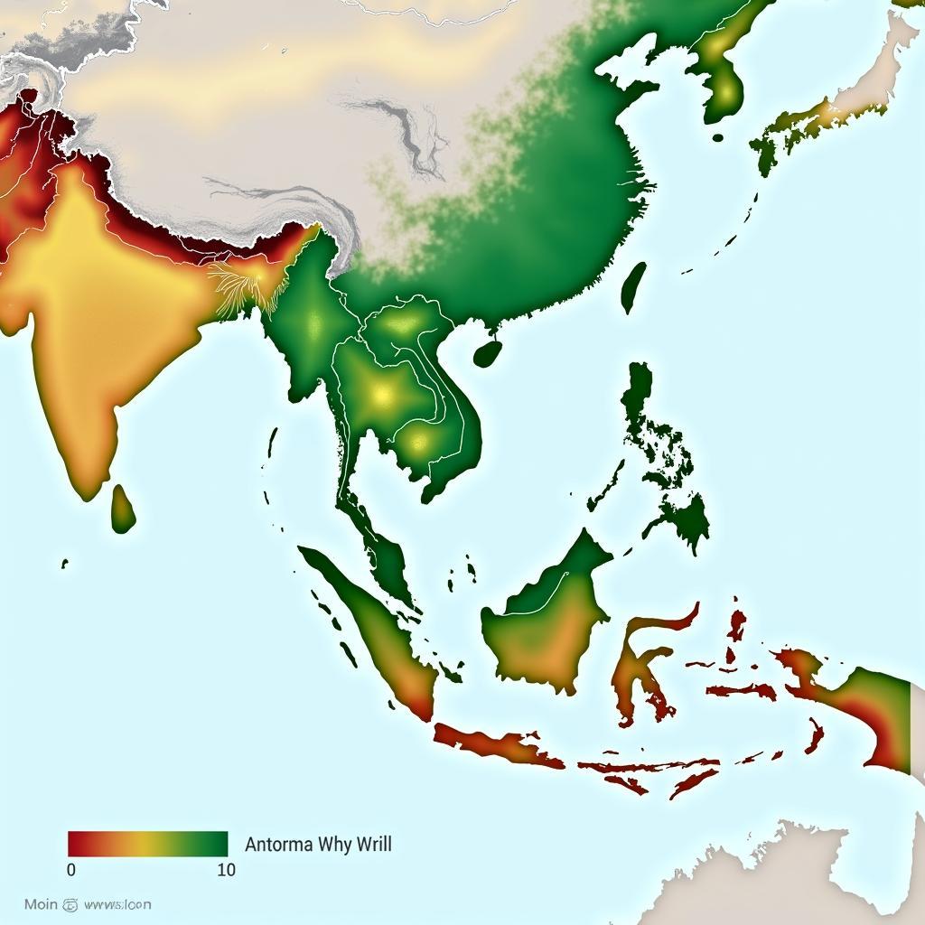 Southeast Asia Climate Map