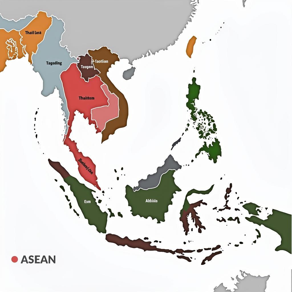 Language Map of Southeast Asia