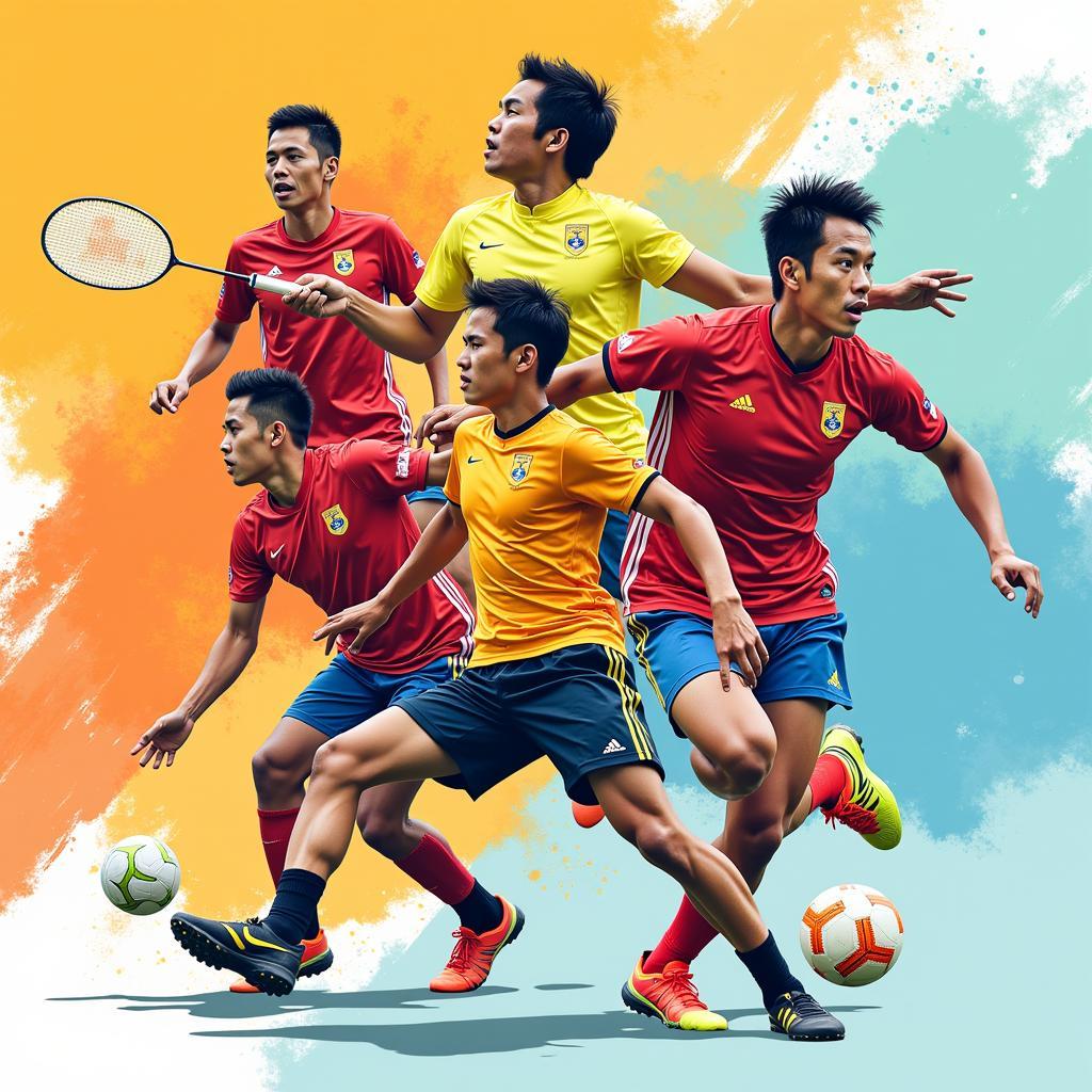 Southeast Asian Athletes Competing in Various Sports