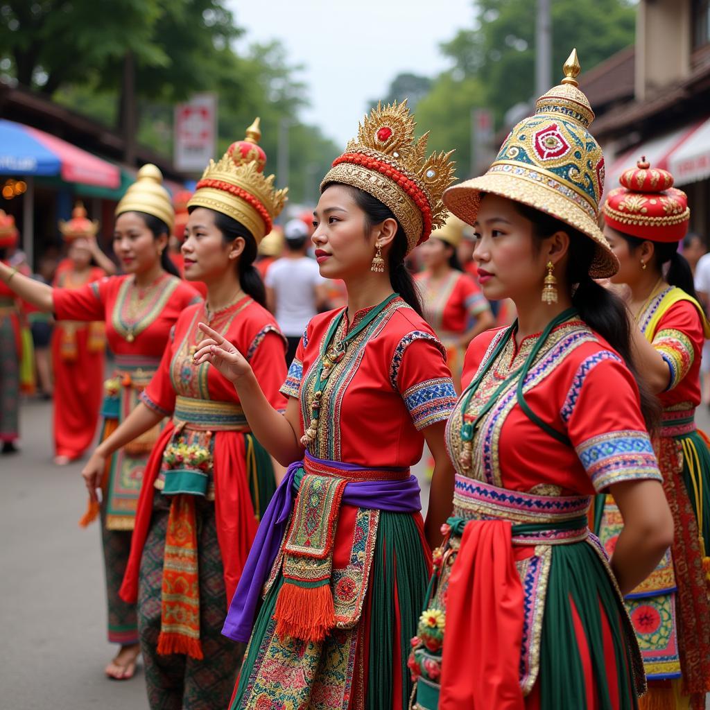 Southeast Asian Cultural Diversity: A blend of traditions, costumes, and celebrations.