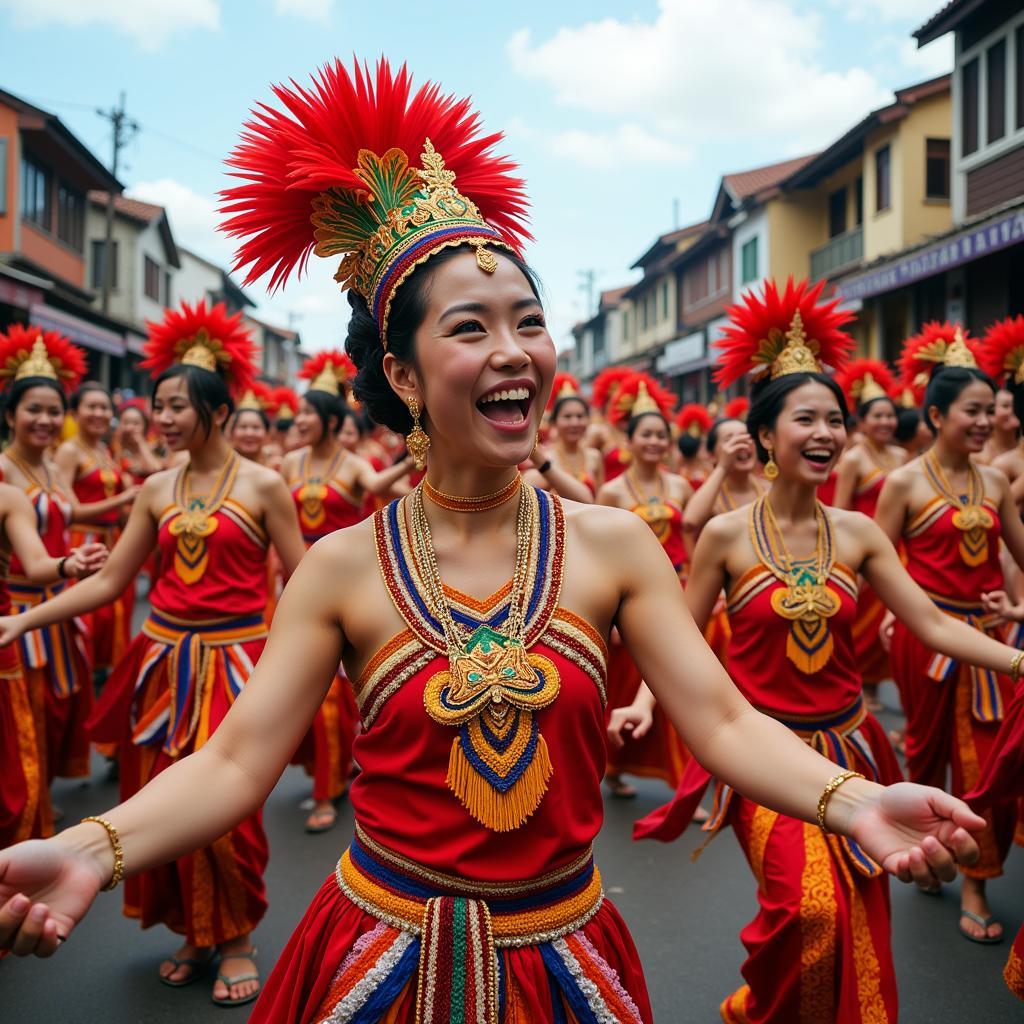 Southeast Asian Festival Celebration Captured in an Animated GIF