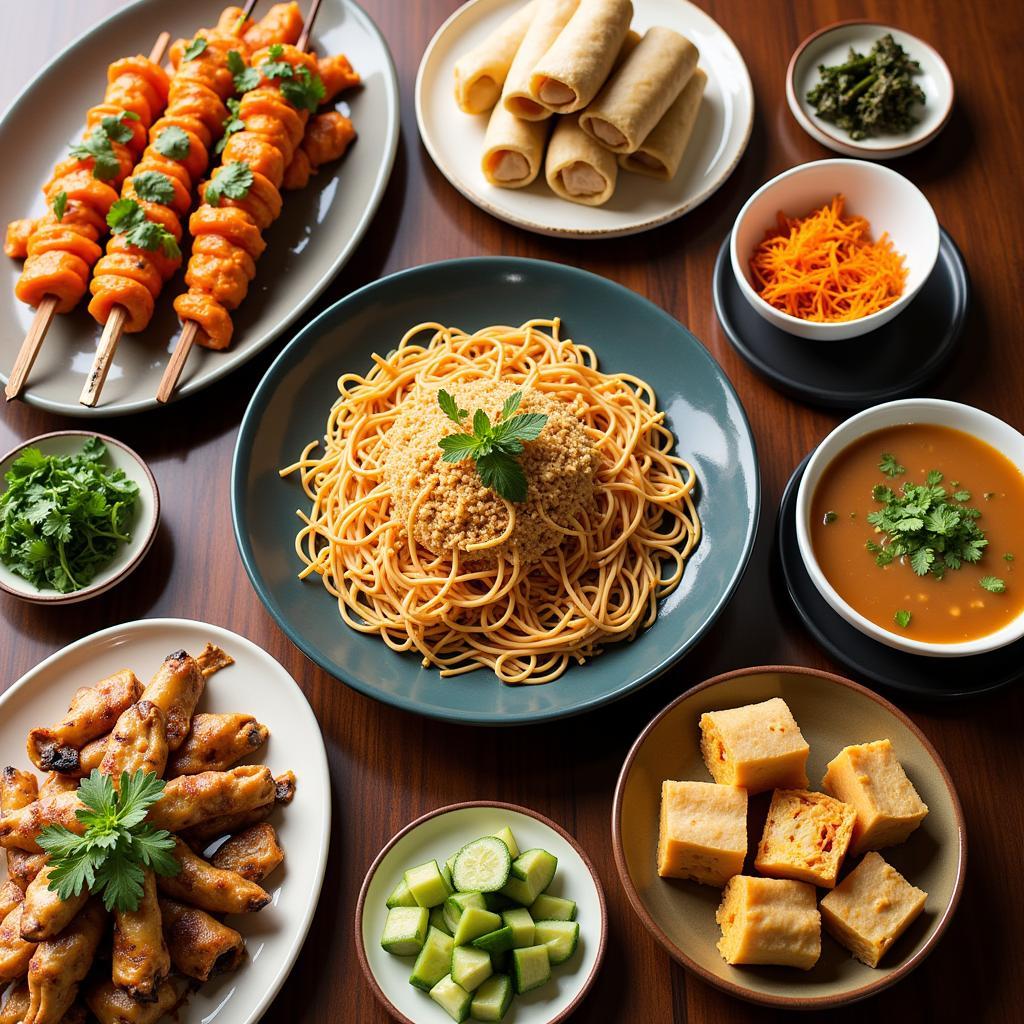 Variety of Southeast Asian Dishes