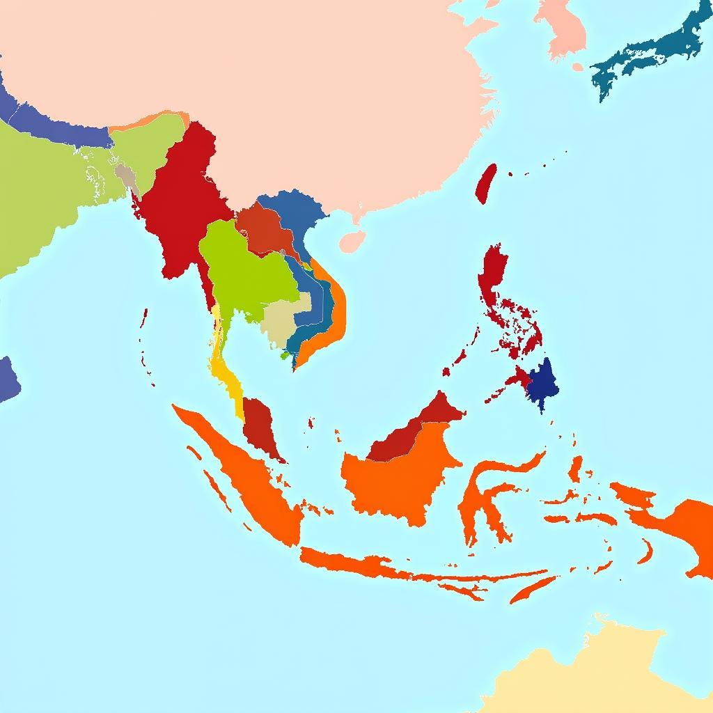 Language Map of Southeast Asia