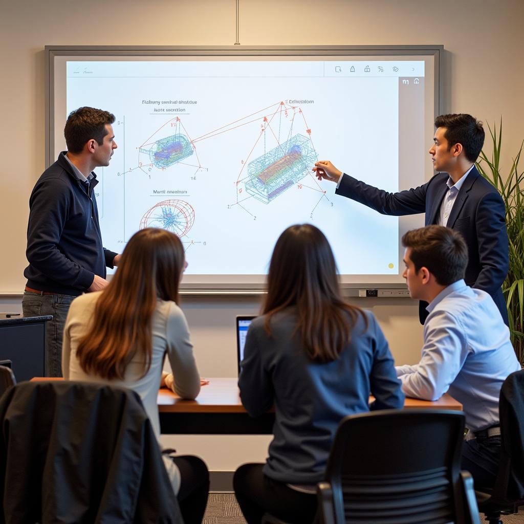 Student Collaboration on Spacecraft Dynamics Problem