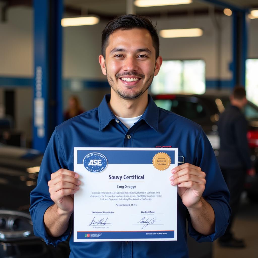 Successful ASE Certified Technician