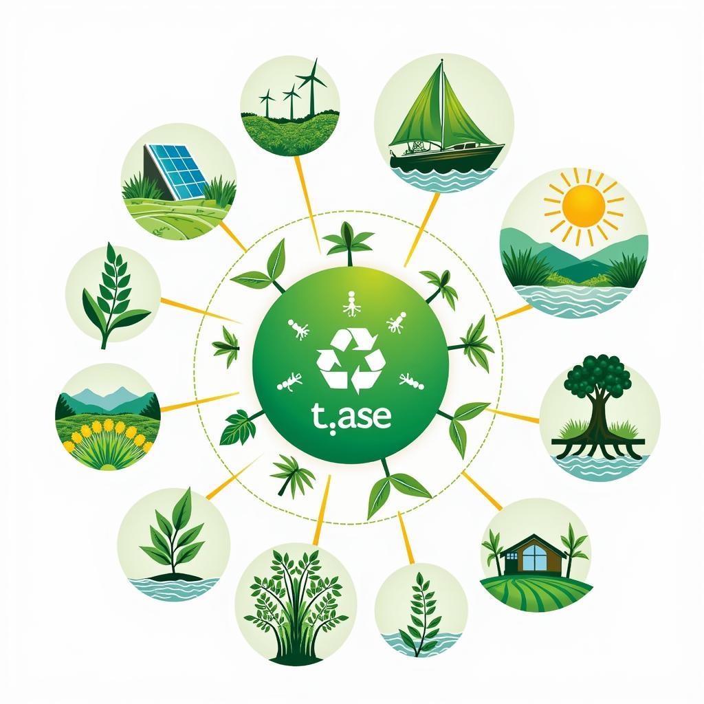 T_ase as a driver for sustainable development in ASEAN, visualized through sustainable practices.