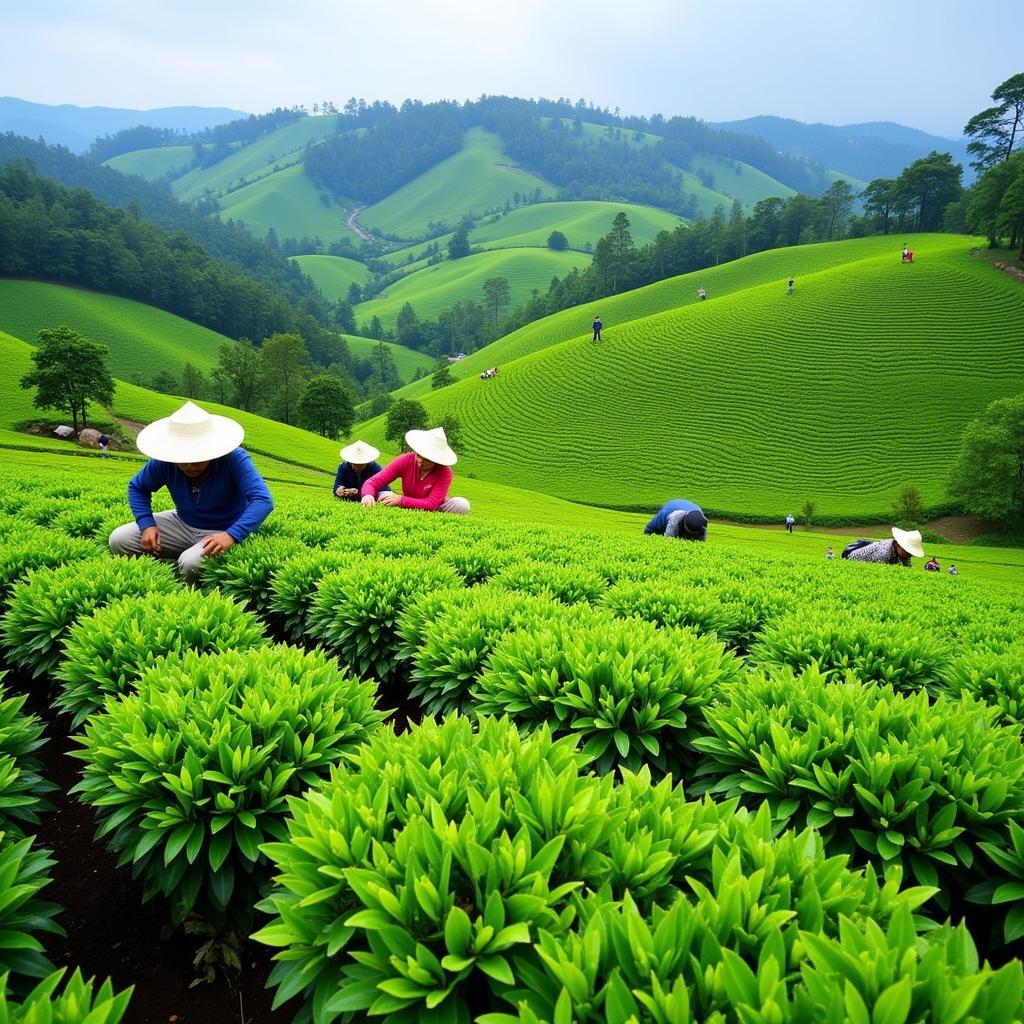 Tea Plantation in Southeast Asia