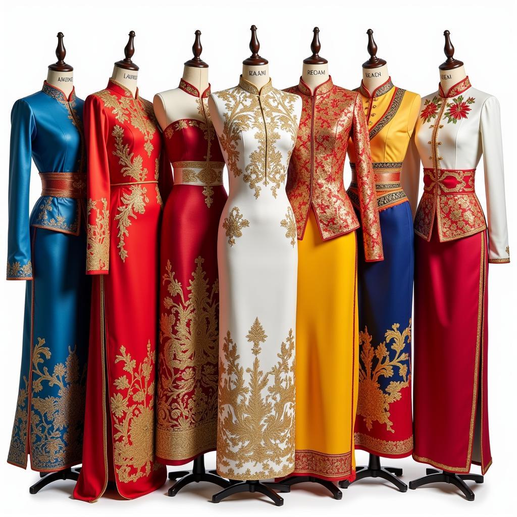 Traditional ASEAN Female Attire: A Showcase of Cultural Diversity