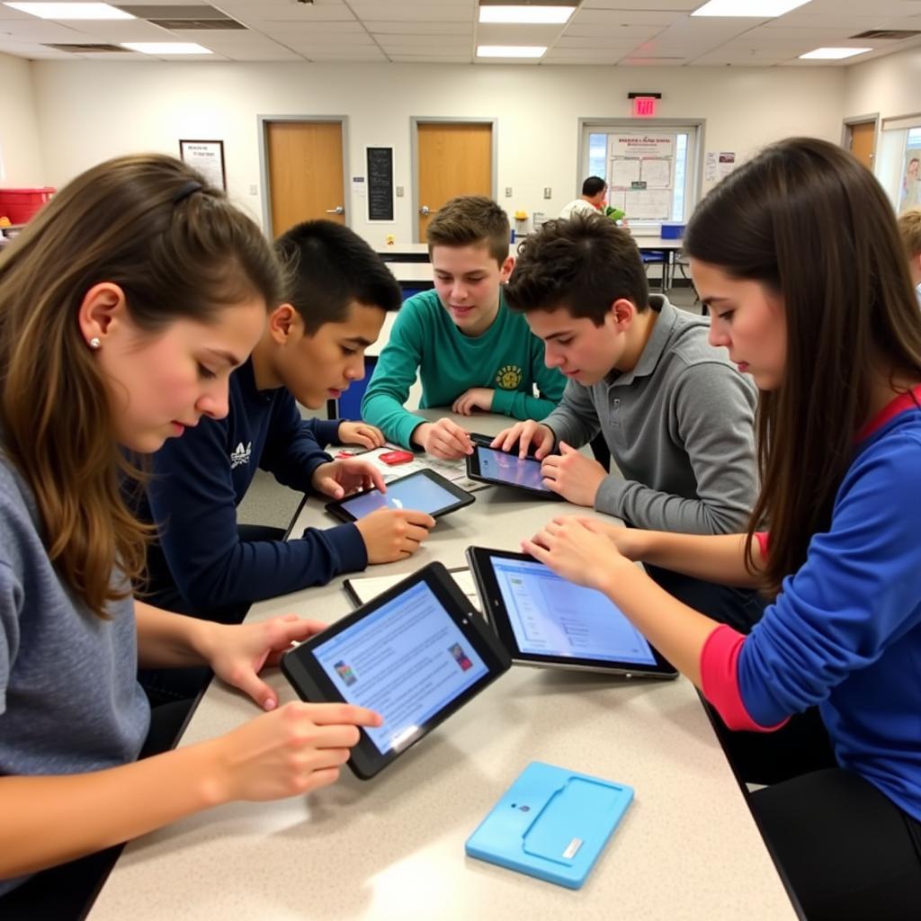 Students Engaging in Verizon Innovative Learning Program