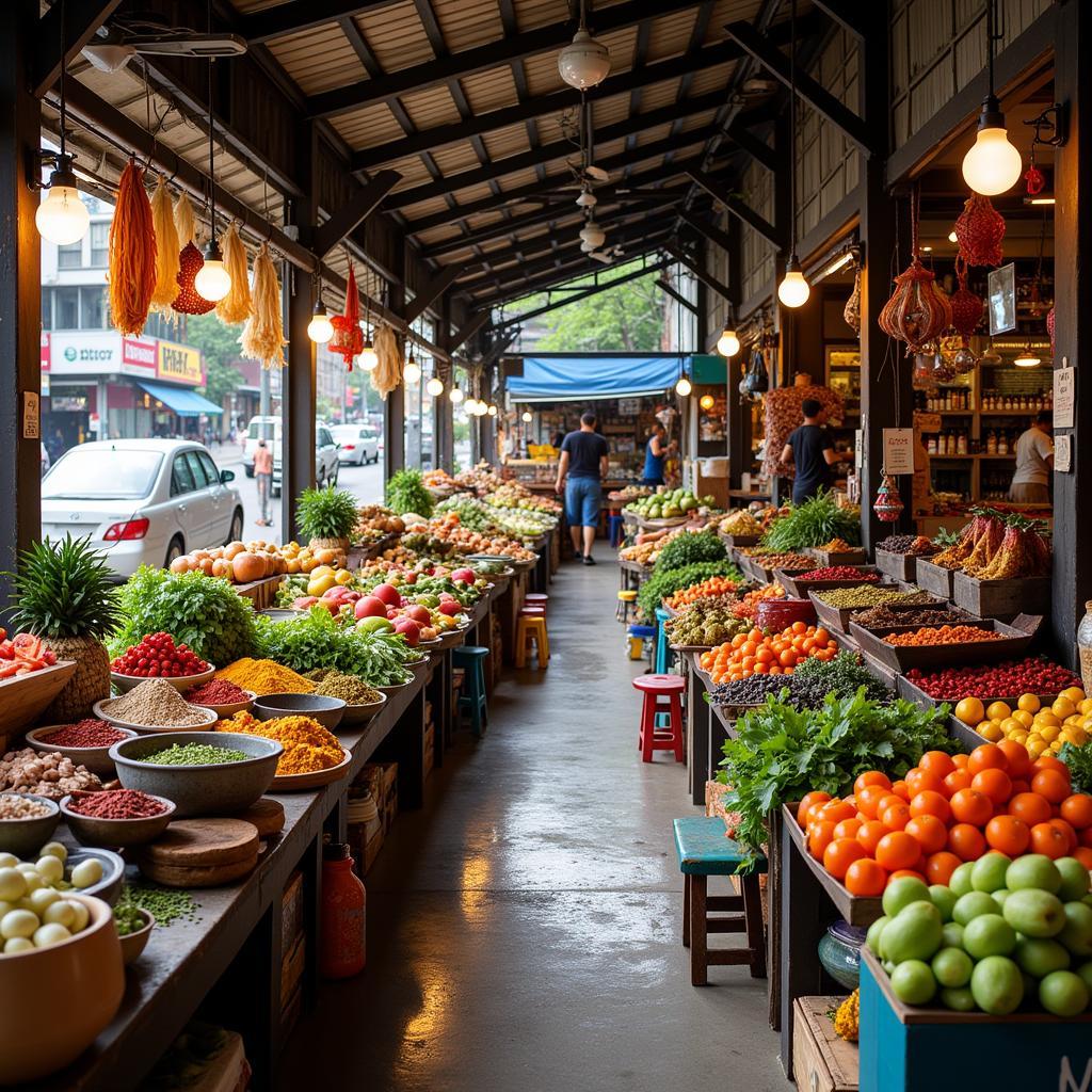 Vibrant Southeast Asian Market