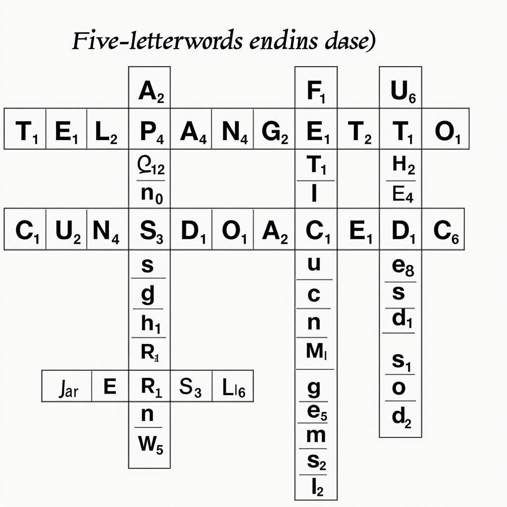 Word Puzzle with "ase" Ending