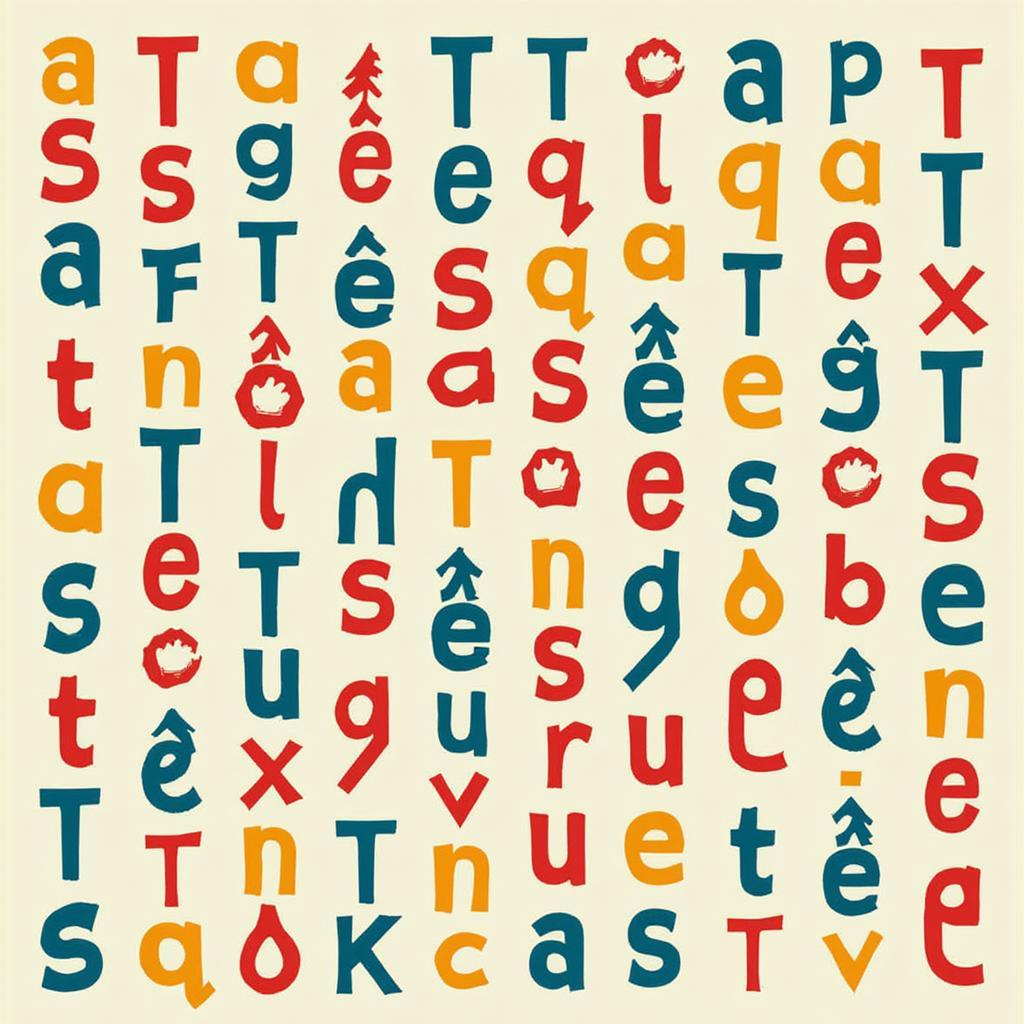 Word Search Puzzle Highlighting T and Ase