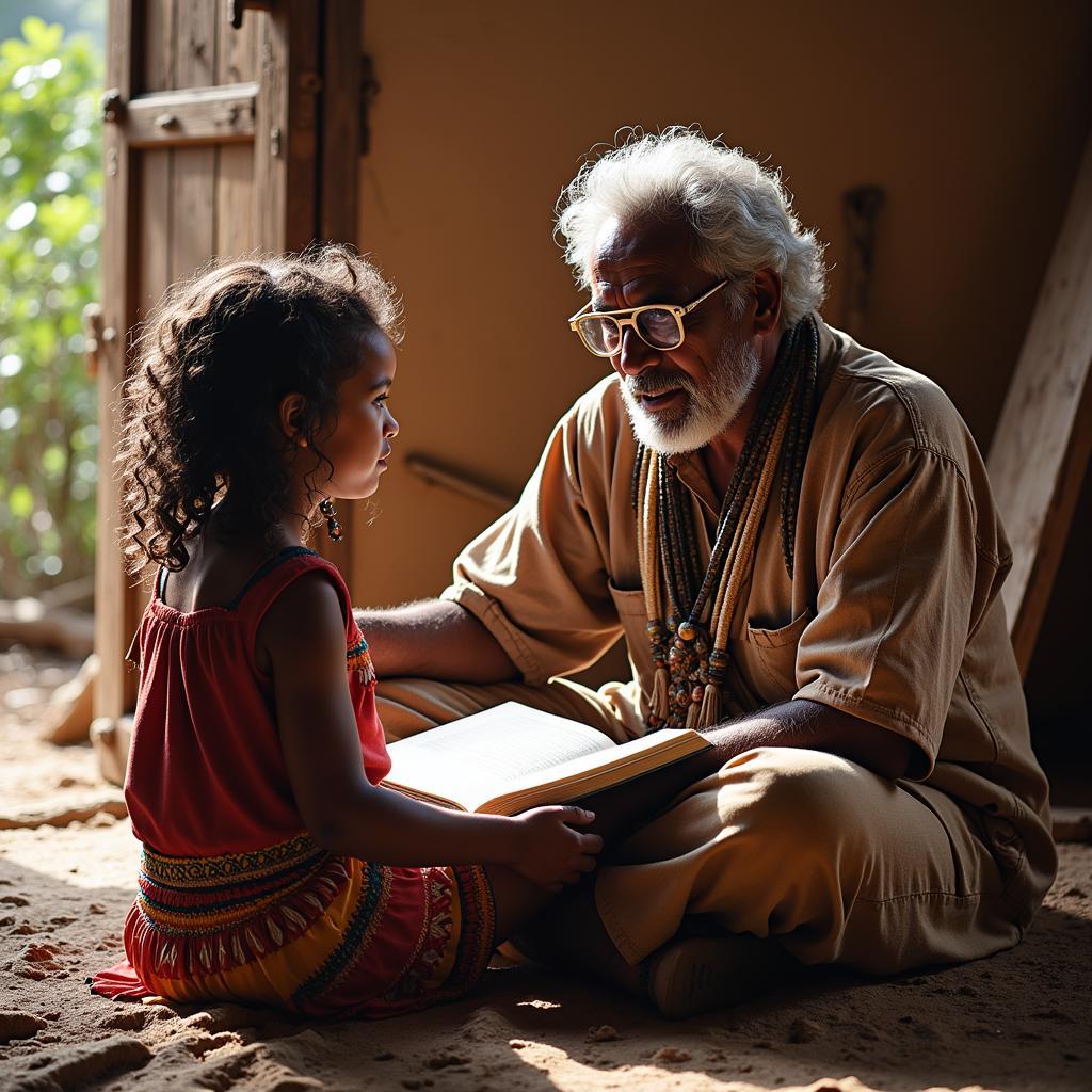 Xhosa Elder Sharing Stories