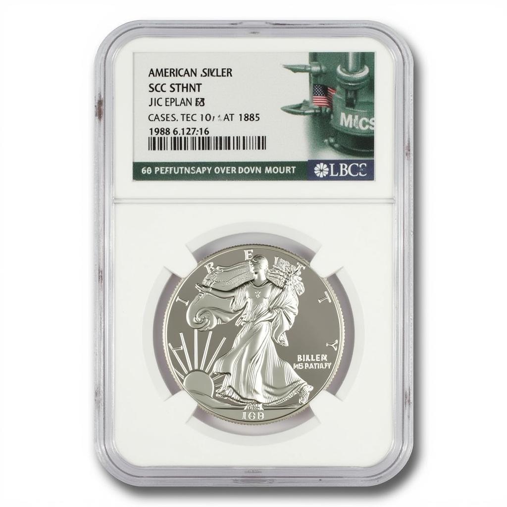 1986 Graded American Silver Eagle