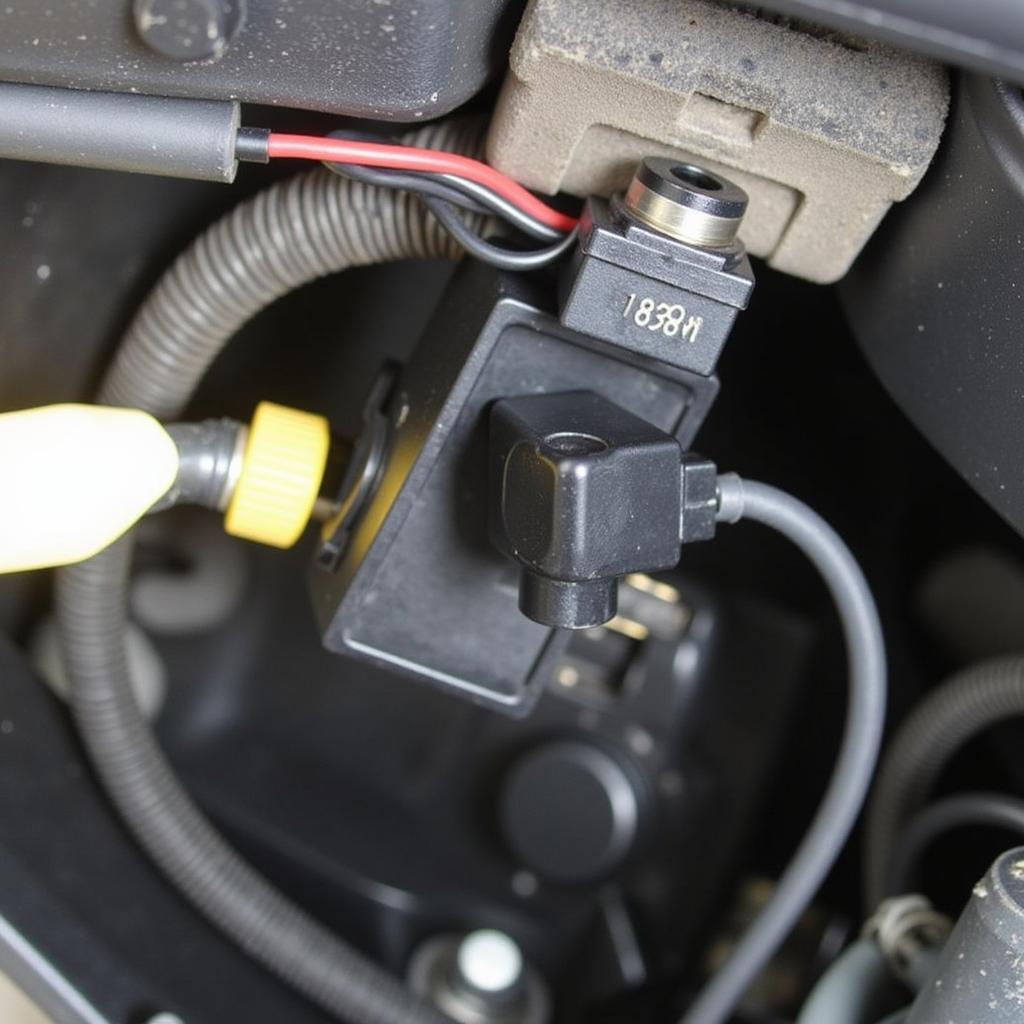 2004 BMW 545i Active Steering Angle Sensor Close-up