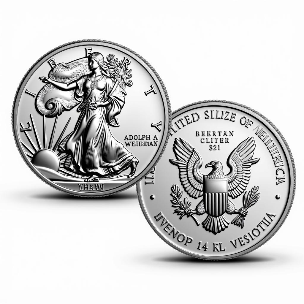 2018 American Silver Eagle Obverse and Reverse Designs