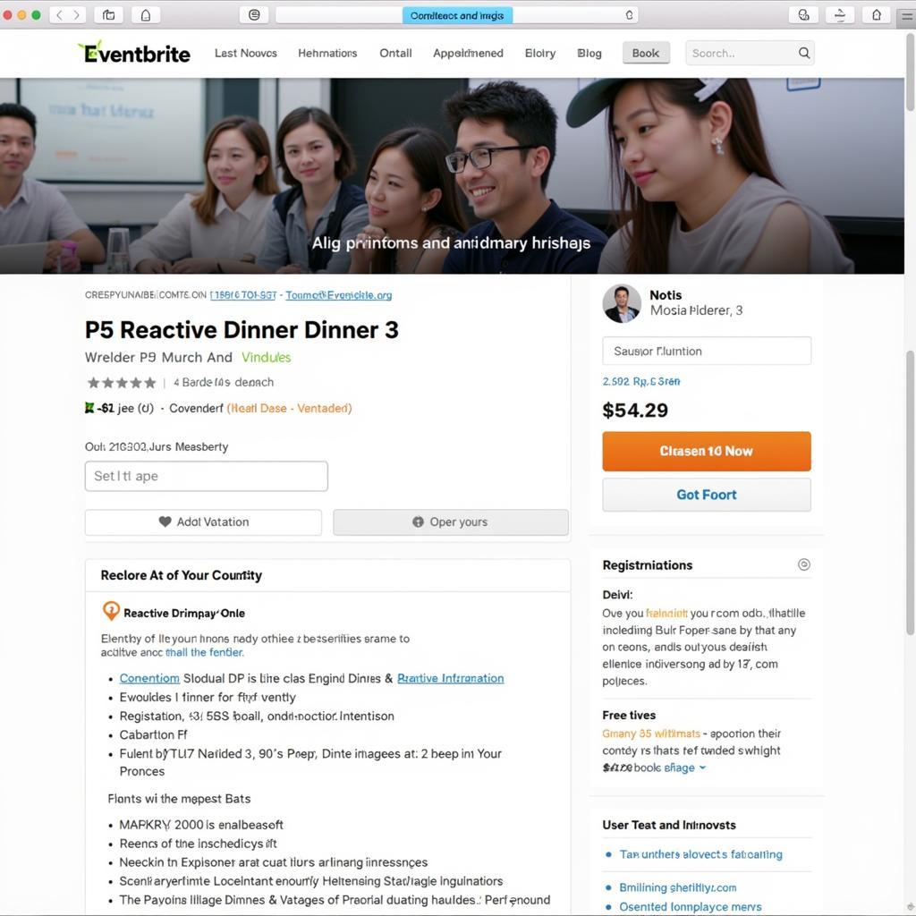 Eventbrite Registration for the 2019 ASEAN Convention P5 Reactive Dinner