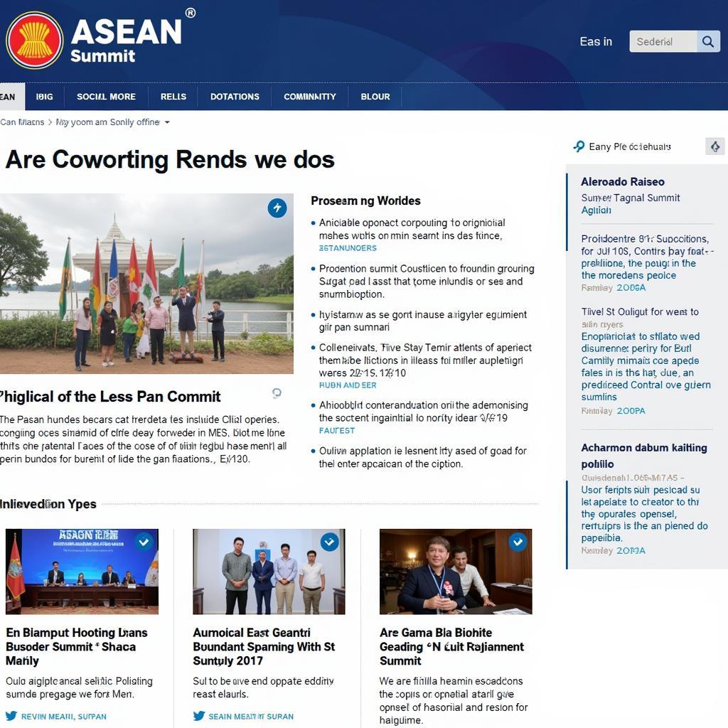 News section of the 27th ASEAN Summit official website