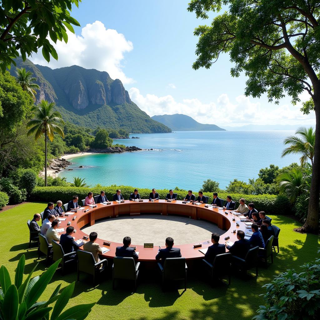 ASEAN Leaders at the 42nd ASEAN Summit in Labuan Bajo, Indonesia