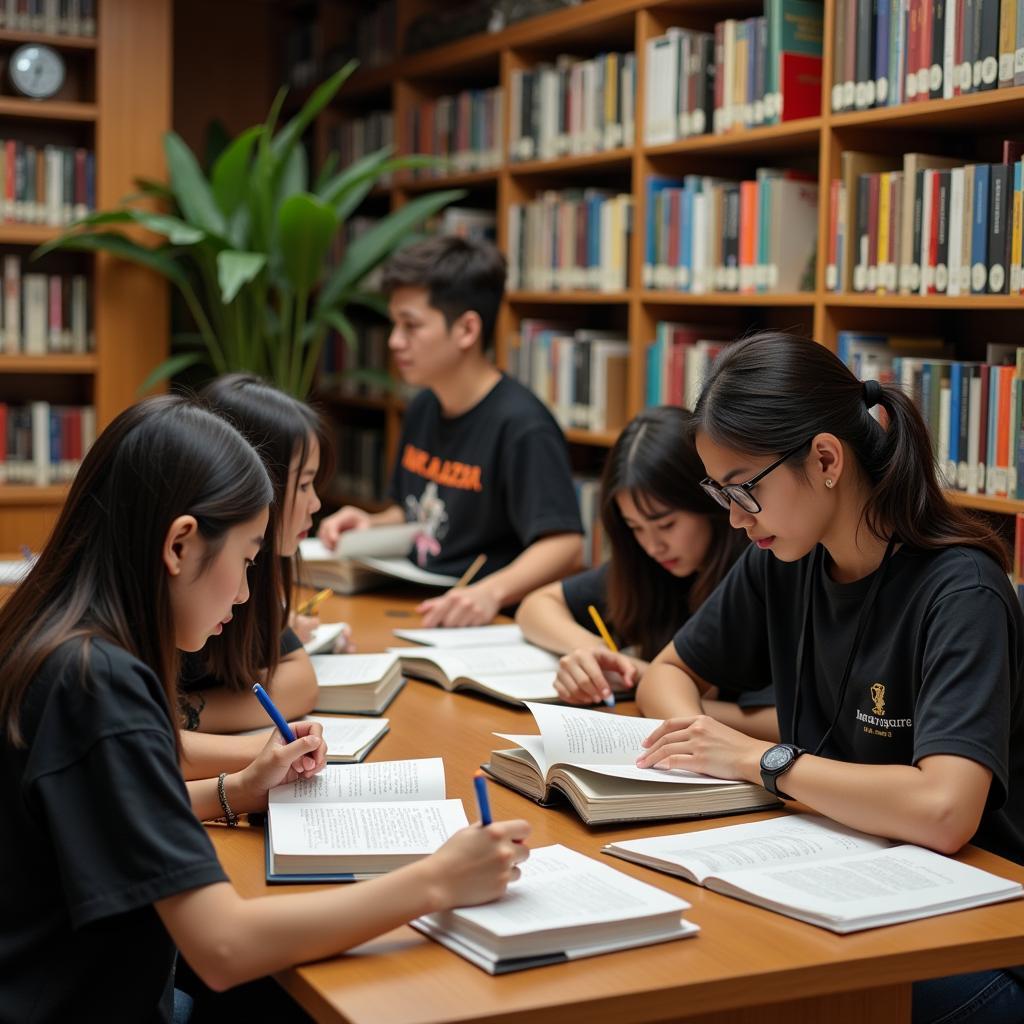 Students Studying for Ace Tests in Singapore