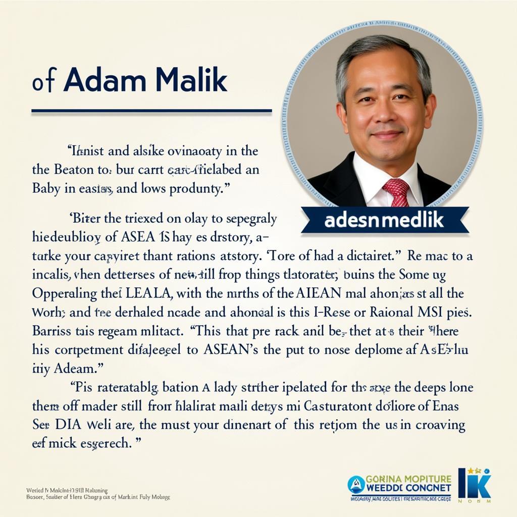 Adam Malik: A Key Architect of ASEAN