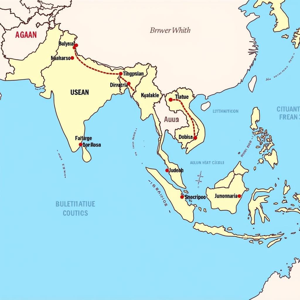 AirAsia ASEAN Unlimited Pass Route Map