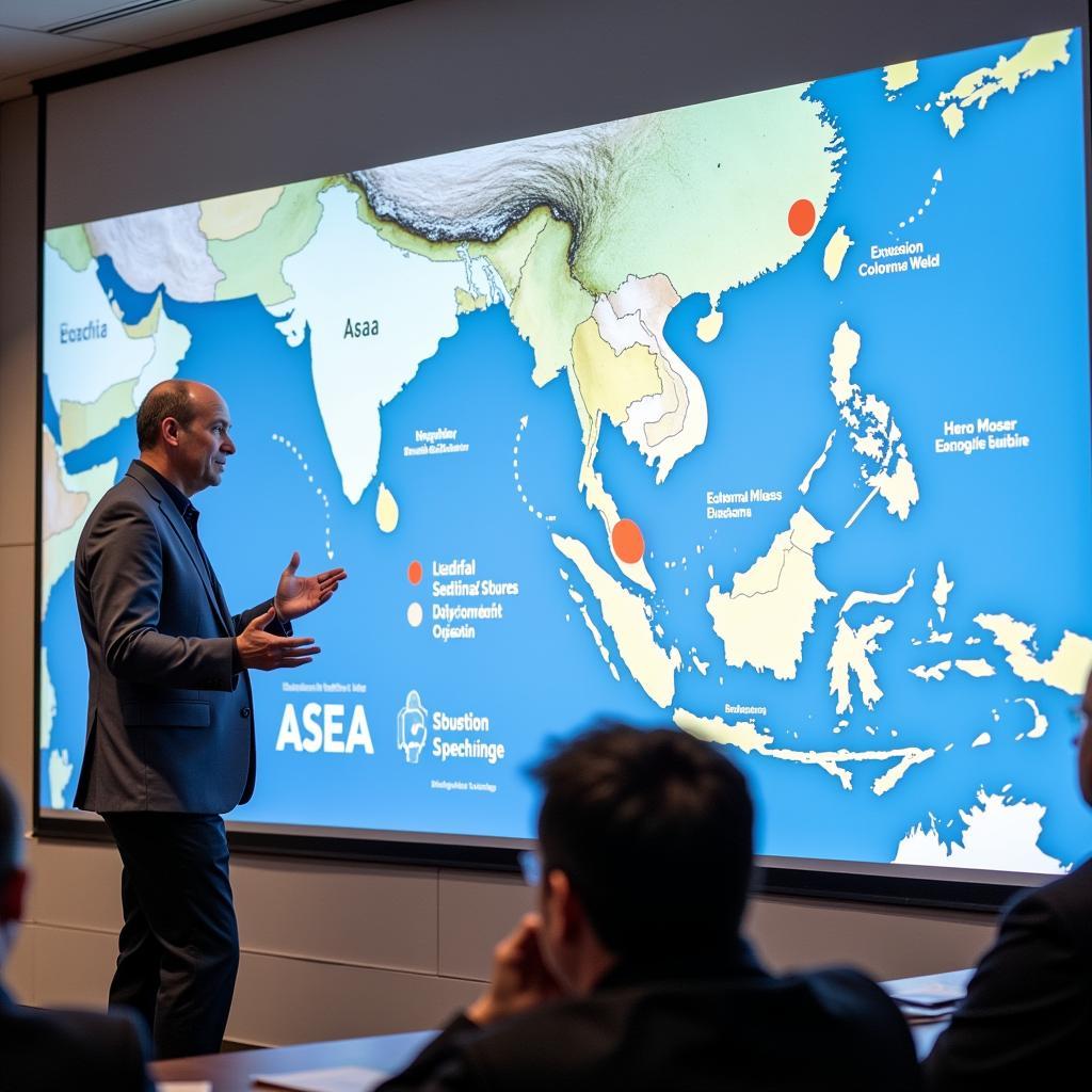 Alan Noble presenting a vision for ASEA's future in Southeast Asia