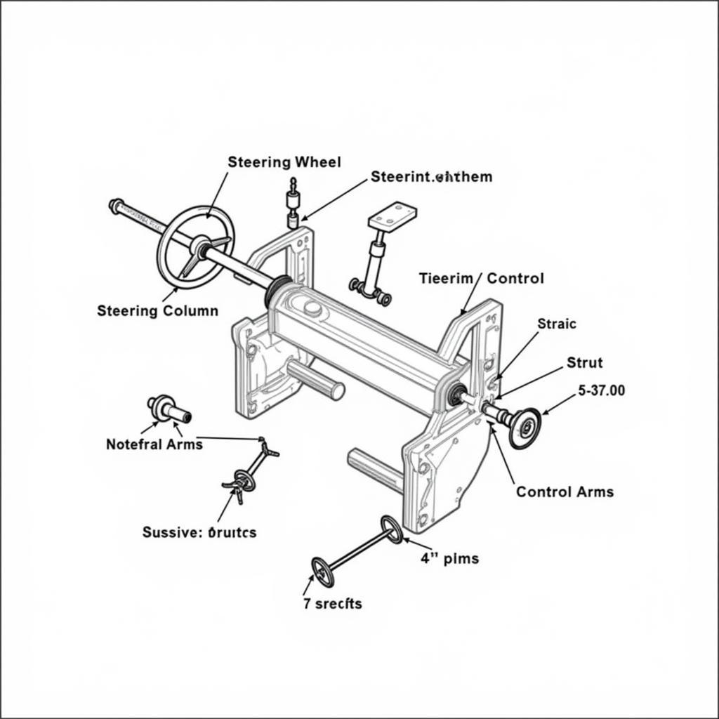 ASE A4 Steering and Suspension System Diagram