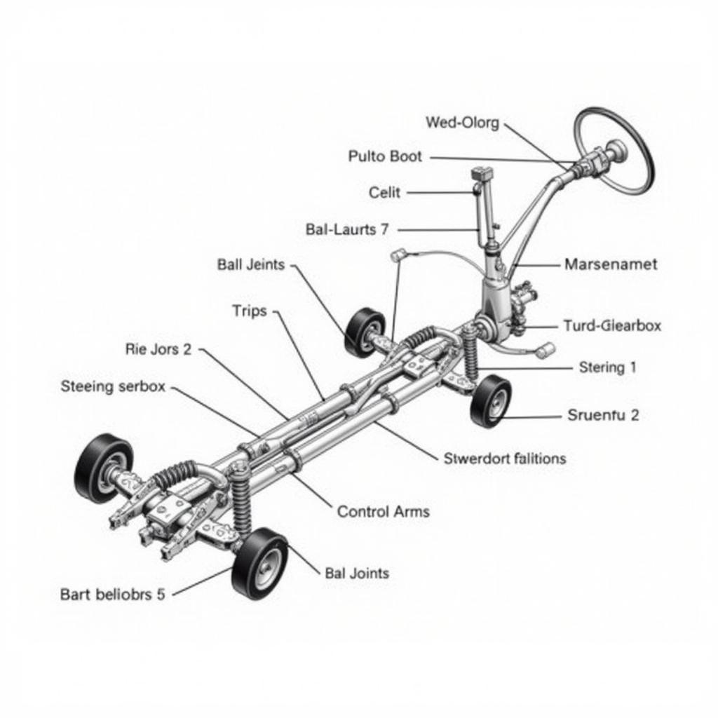 ASE A4 Steering and Suspension Diagram