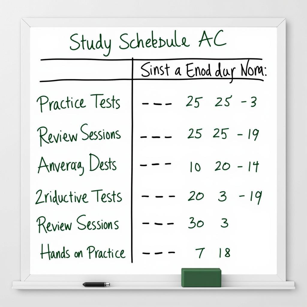 Creating an Effective ASE AC Study Schedule