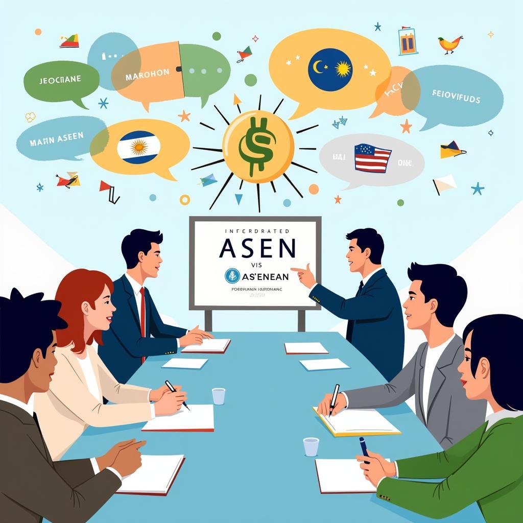 ASE and ASEAN representatives at a collaborative workshop