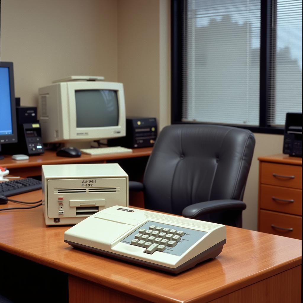 Ase Bell 202 Modem in a Retro Office Setting