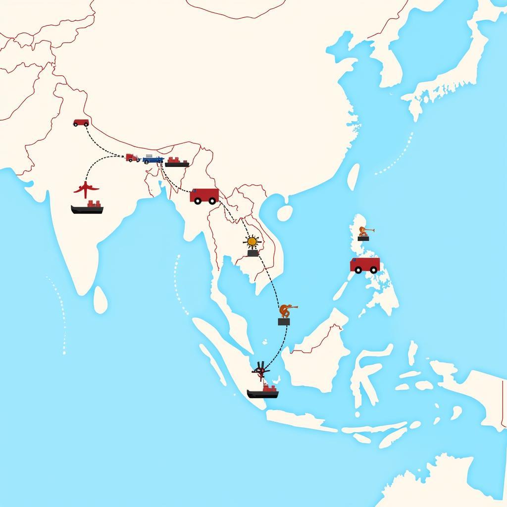 ASE Cargo Tracking Map Across Southeast Asia