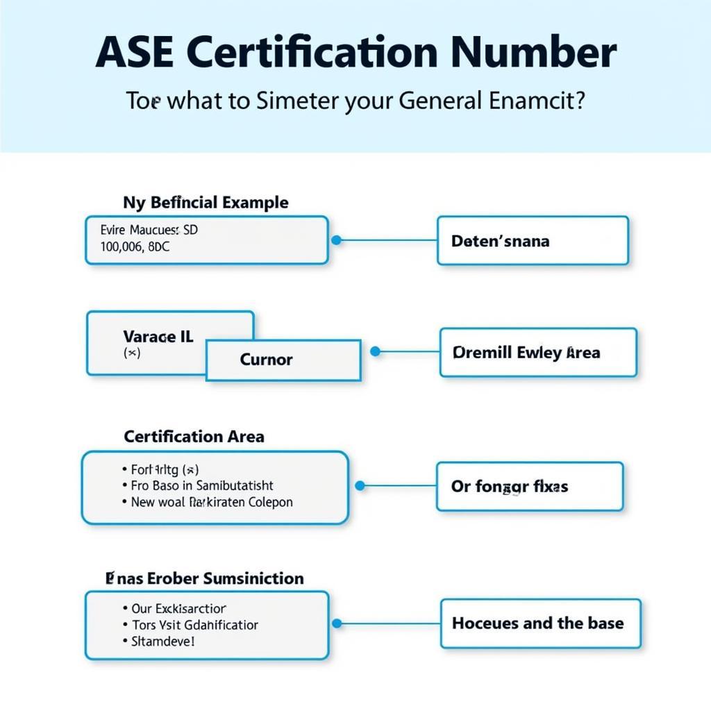 ASE Certification Number Format