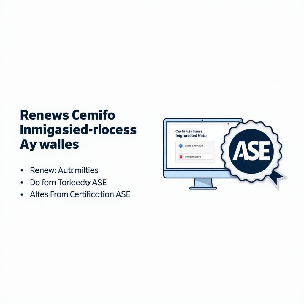 ASE Certification Renewal