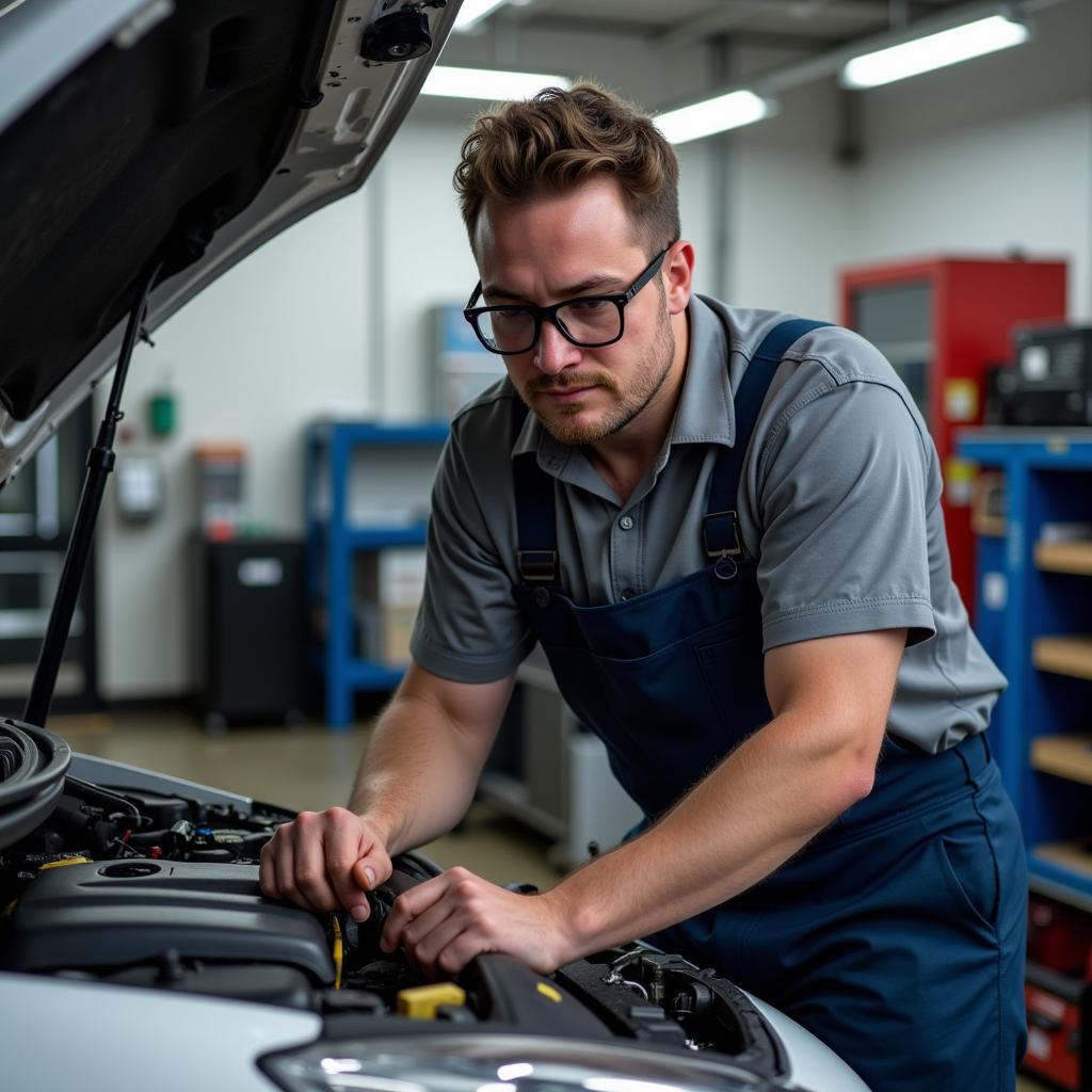 ASE Certified Mechanic Working on a Car in Vancouver, WA