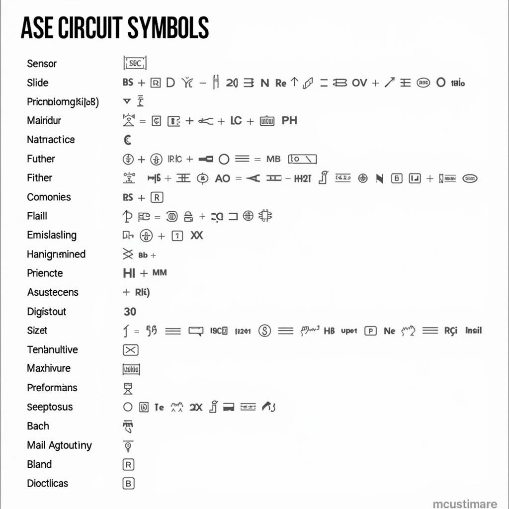 ASE Circuit Symbols Explained