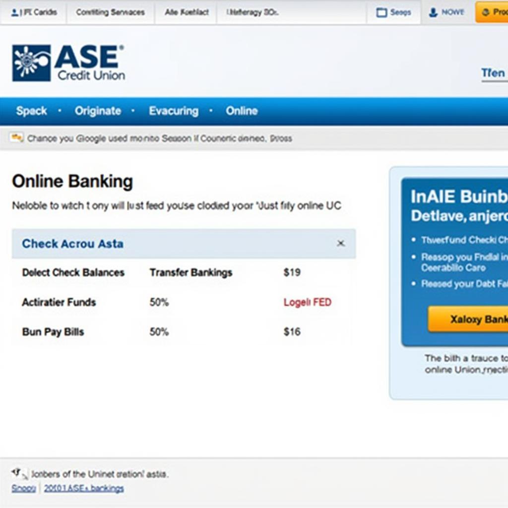 ASE Credit Union Millbrook Online Banking