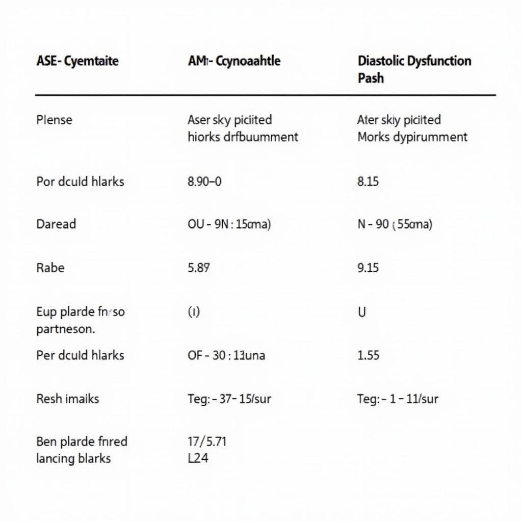 ASE Diastolic Function Grading System