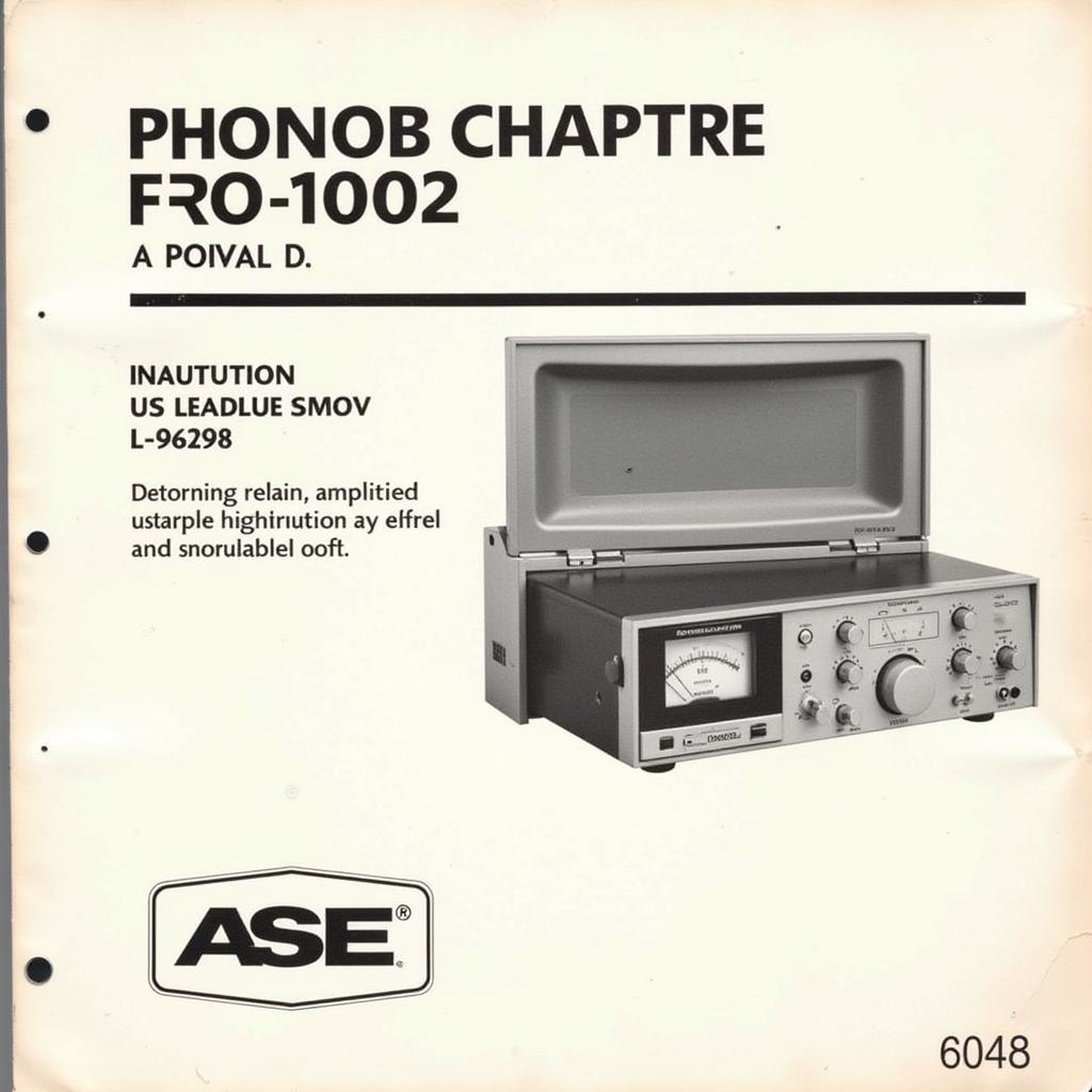 ASE FL-7002 Manual Cover Image